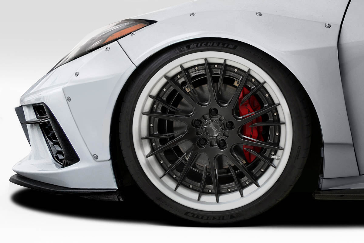 2020-2023 Chevrolet Corvette C8 Duraflex Gran Veloce Wide Body Front Fender Flares - 4 Piece